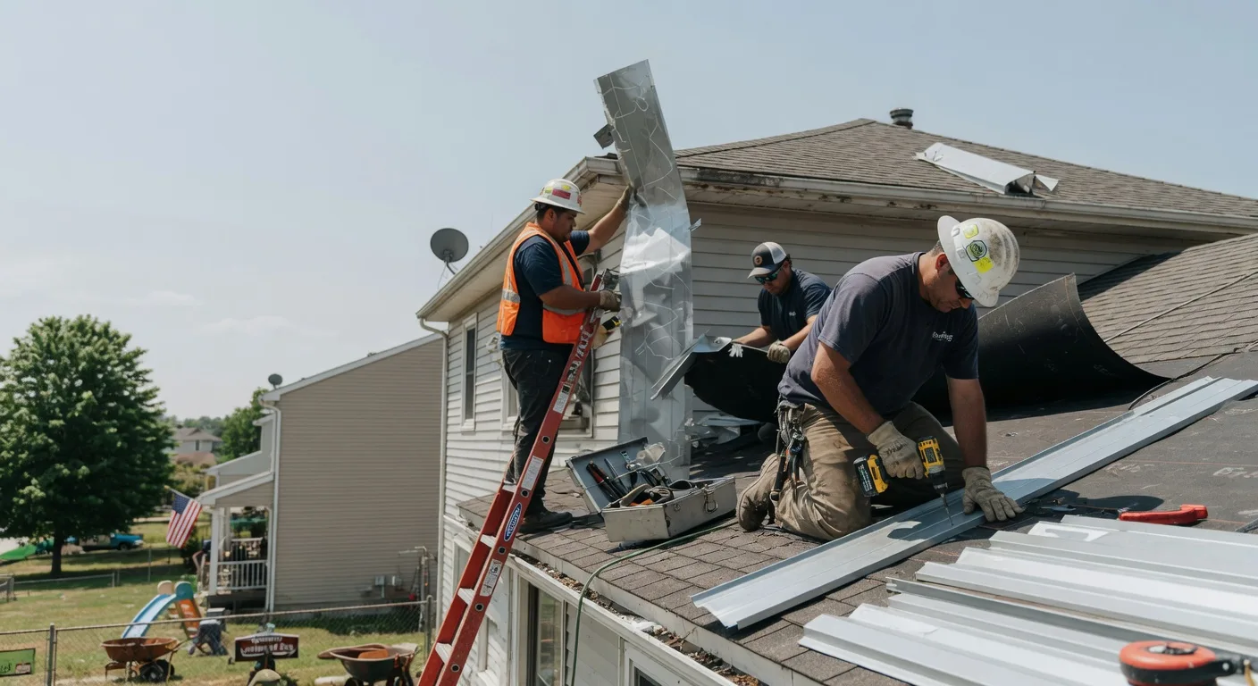 Storm Damage Metal Roof Repair in Madisonburg, PA
